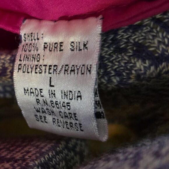 Vintage 1980's-90's Cache Beaded Formal Dress with Tie Halter Neck Purple-Blue - Picture 7 of 10